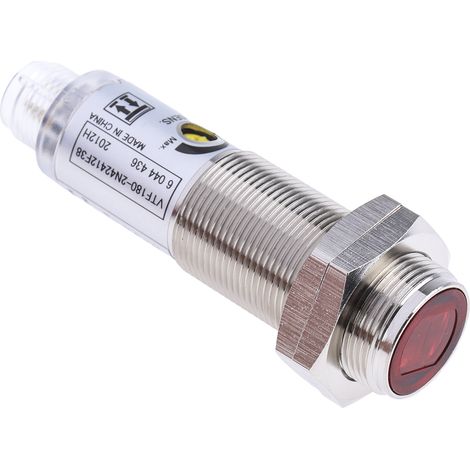 Capteur photoélectrique Suppression de l'arrière plan RS PRO, 1 140 mm, Cylindrique, IP67 ( Prix pour 1 ) (1/3)