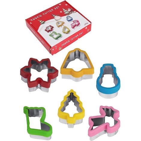 6 pièces Emporte-pièces en Acier Inoxydable Formes de Noël - Flocon de Neige (1/4)
