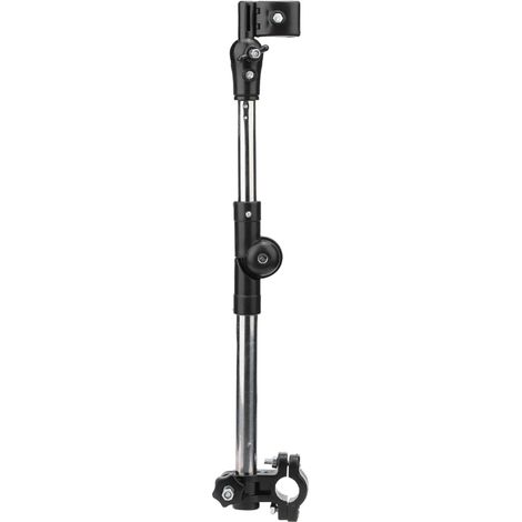 Support parapluie pour fauteuil roulant poussette vélo, fixation guidon avec clamp support connecteur (1/5)