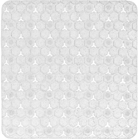Tappeto bagno antiscivolo bianco 54x54 cm Maia (1/5)