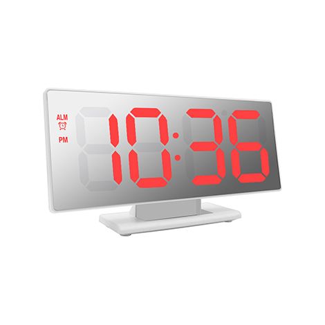 Horloge Numérique LED - Affichage Température - Réveil Double Alarme - Alimentation USB - Pour Bureau Chambre - 1 Pièce