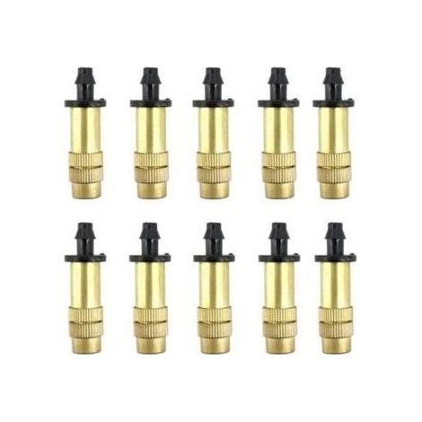 Diffusore umidificatore con 12 ugelli nebulizzatori regolabili per l'irrigazione e la propagazione di piante in serra. (1/5)