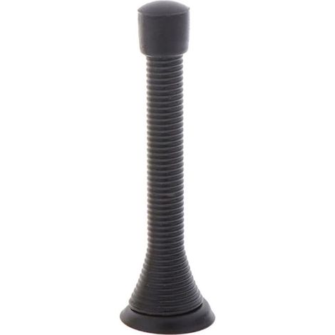 1 pièces butée de porte à ressort mur décoratif butée de porte protéger les portes mur ménage butée de porte,Black