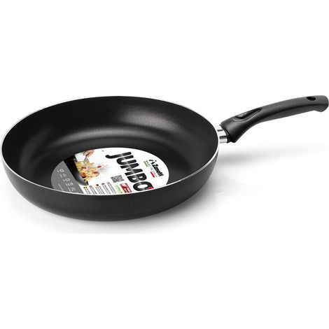 Padella Antiaderente in Alluminio Nero Metallizzato Jumbo 24 cm Zanetti (1/3)