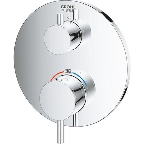 Mitigeur de douche thermostatique Grohe Atrio, 1 consommateur, Coloris: chrome - 24134003 (1/4)