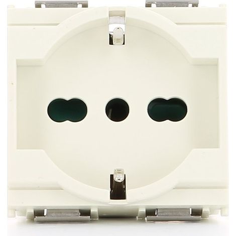 Vimar socket 2p+t 16a universal white 16211.b