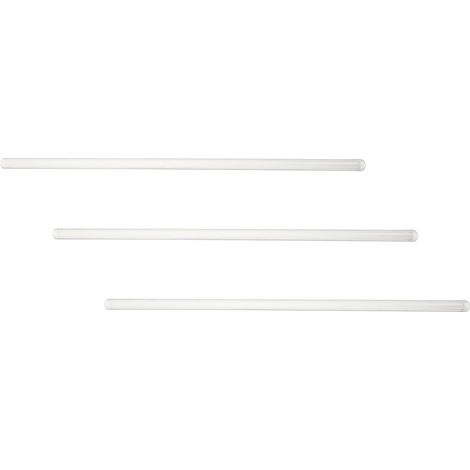 Bâtonnets Mélangeurs en Verre Blanc 20 Cm Lot de 3 pour Laboratoire, de Dissolution Mutuelle et Prévention du Chauffage Non Uniforme (1/5)