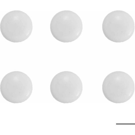 Lot de 6 pompons ronds pour rideau de douche, avec aimants puissants, imperméables, adaptés aux rideaux et nappes, 4 cm de diamètre.