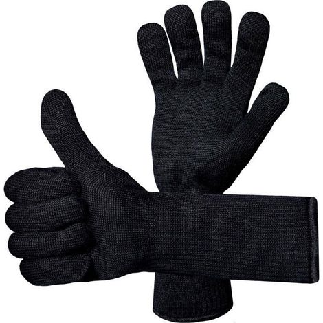 1 Paire Gants de Barbecue Gant Anti-Chaleur Taille Universelle Grill - Gants de Cuisines Résiste Jusqu'à 500°C Gants de Four (1/3)