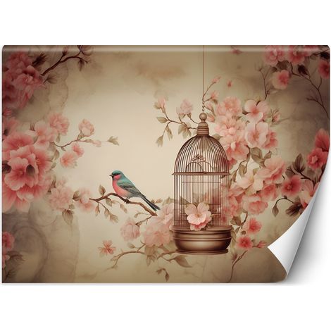 Wallpaper, Bird on branch vintage - 300x210 (1/5)