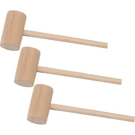 Maillet en bois (lot de 3)