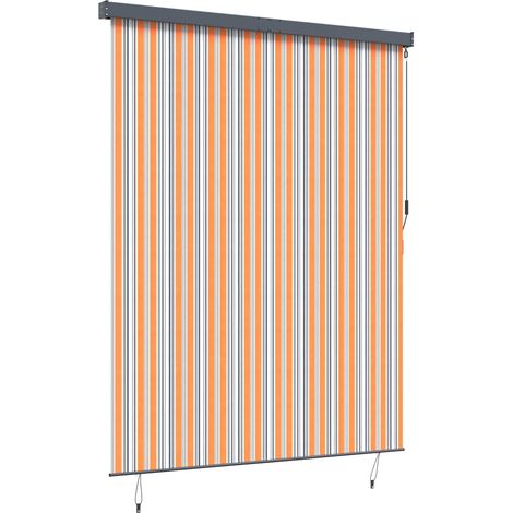Maison Exclusive - Tenda a rullo Giallo e Blu 200 x 250 cm Tessuto e Alluminio (1/5)