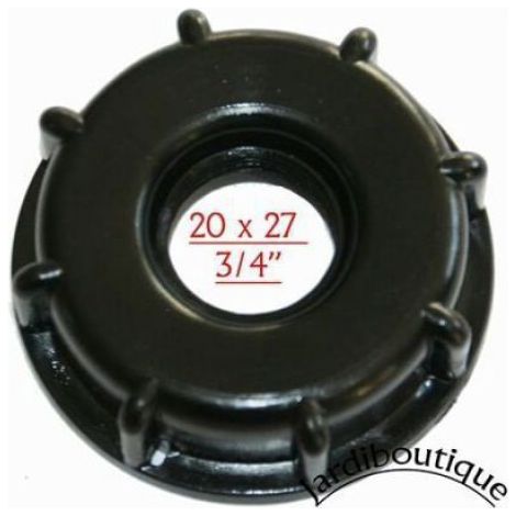 Raccord S60x6+raccord rapide-Embout mâle avec raccord rapide-Compatible avec les cuves de 1000 litres avec vanne à la norme S60 x 6 (1/4)