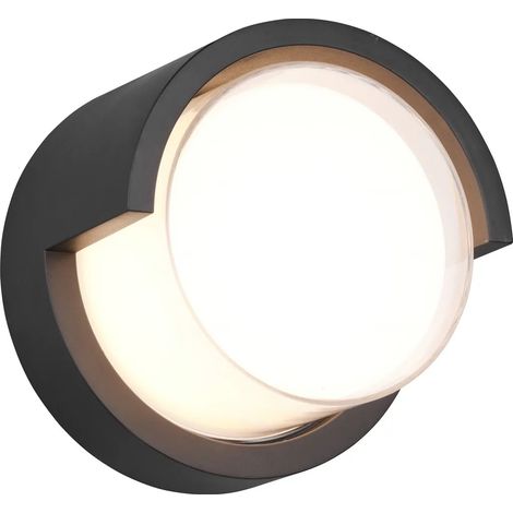 LED-Außenwandleuchte – 10 x 17 cm – Schwarz – Warmweiß