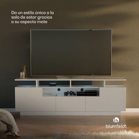 Blumfeldt Mueble TV lowboard Perth 150 x 35 x 50 cm, LED (1/5)