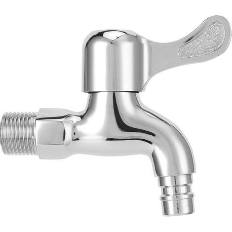 Robinet mural simple pour machine à laver, filetage mâle G1/2, robinet d'eau froide pour serpillière, bassine ou lavabo. (1/5)