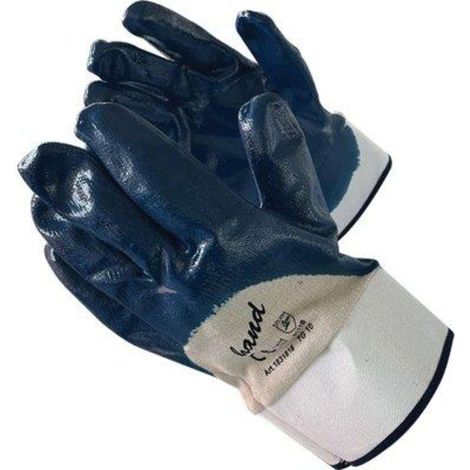 GUANTO NBR BLU AREATO WORKIT - TELA COTONE BIANCO + MANICHETTA 10 - 12 paia