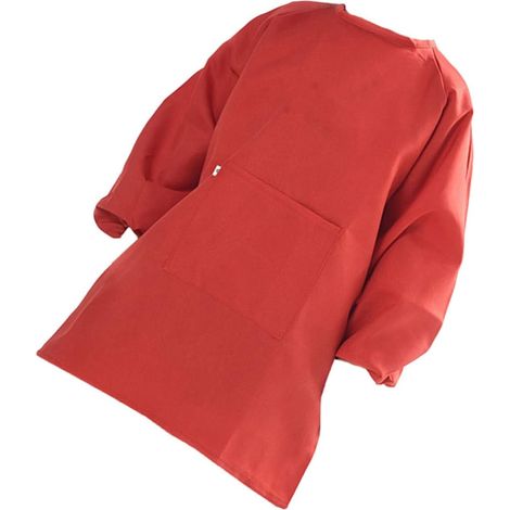 tablier de peinture tabliers pour enfants salopette pour enfants er et chef pour er jouer dessin blouse peinture blouse rouge (1/5)