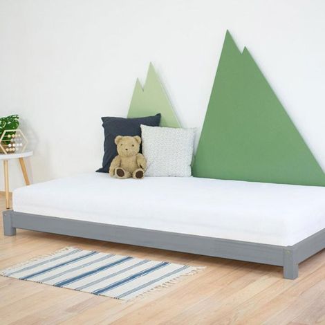 Lit simple TEENY 120 x 180 gris