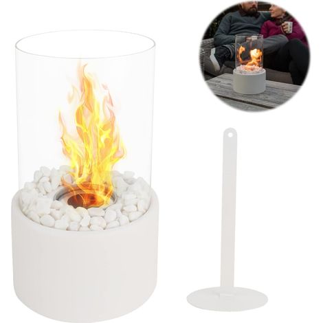 Tabletop Fireplace, Portable Bioethanol Tabletop Fireplace, Tabletop Ethanol Fireplace, for Indoor Outdoor Patio Parties Events