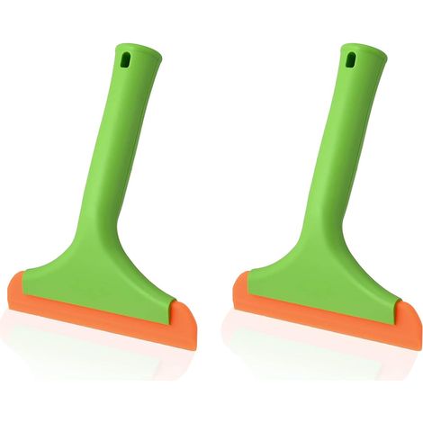 Lot de 2 ventouses silicone pour vitres, tireur de pare-brise, vert clair, nettoyant miroir et vitre auto, accessoire détaillage voiture, outil de nettoyage intérieur (1/5)