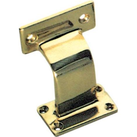 20 x SUPPORTO CORRIMANO LEGNO IN OTTONE LUCIDO