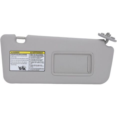 QORVA- Pare-soleil avant droit côté passager, avec blocage du miroir de maquillage, élégant, pour RAV4 2004 à 2005, gris 74310 42370 B0