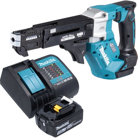 Makita DFR 552 ST1 Avvitatore a batteria con caricatore 18 V 25 - 55 mm Brushless + 1x batteria 5,0 Ah + caricabatteria