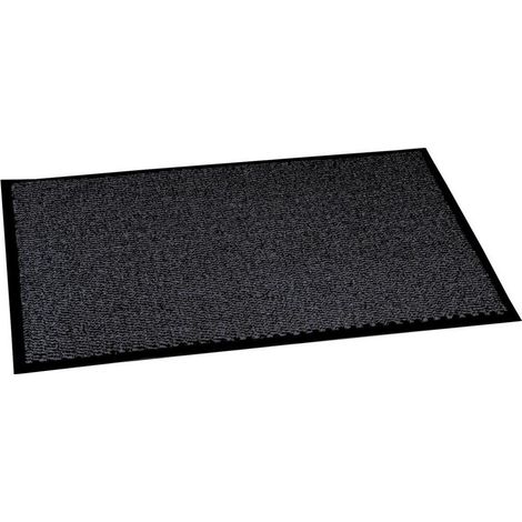 Fußmatte Mailand-Peru, schwarz und grau, 40 x 60 cm, VIMAR
