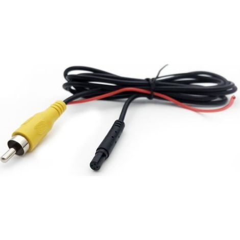 Câble Adaptateur - 4 Broches Vers Rca Mâle - Pour Caméra Voiture - 1 Pièce (1/2)