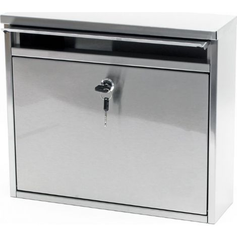 Boite aux lettres Murale acier inoxydable 36x32x11cm (1/3)