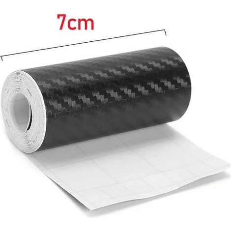 (1 m,3D 7 cm) Bande adhésive 3D en fibre de carbone pour voiture,à coller soi-même,pour seuil de porte,rétroviseur latéral,anti-rayures et imperméable (1/3)