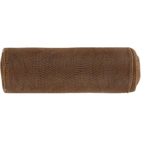 Pieds de porte-bouteilles Powodzenia, ruban décoratif en maille pour couronnes, feuille métallique verte/orange/marron, fournitures pour la confection de couronnes et le bricolage, 25 cm x 76 cm (1/5)
