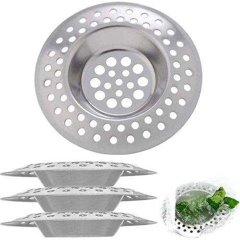 Kitchen Sink Strainers, Stainless Steel Sink Strainer, Kitchen Sink Grid, Bathroom Kitchen Shower Bathtub or Kitchen Strainer, 70mm MUMU (1/4)