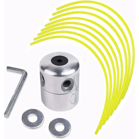VURAHOME - Tête de tondeuse à gazon, tête de tondeuse à fil en aluminium, tête de tondeuse à gazon universelle, tête de bobine à double fil, tête de bobine à double fil, pour débroussailleuses (1/5)