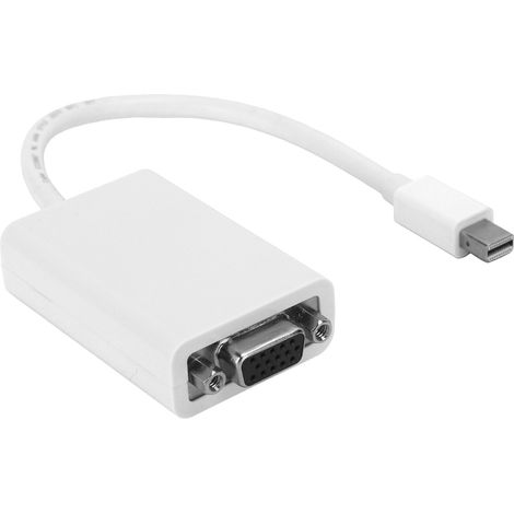 Convertisseur Mini DP mâle vers VGA femelle haute définition, câble adaptateur 6,7 pouces pour ordinateur (1/5)