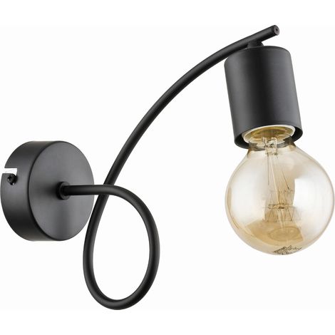 Applique Alfa Tango nera in metallo E27 1 luce 60W IP20 (1/3)