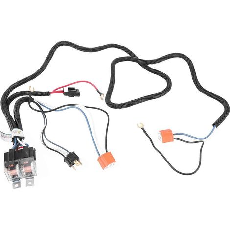 Kit de câblage pour relais de phares (2 pièces) avec connecteur de phare, amplificateur de phare, module d'éclairage pour feux de croisement, 12 V, 40 A, 55 V (1/5)