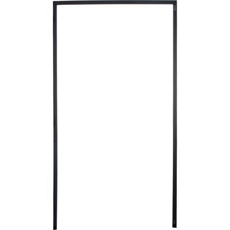 Cadre de serrage - Anthracite - 125 x 245 cm - Moustiquaire de porte - Protection contre les insectes - Sans perçage - Peut être raccourci individuellement (1/5)