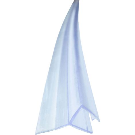 Duschdichtung Anschlagdichtung 135 Grad Transparent für einseitige Duschtür Öffnung, Duschlippe aus PVC, Abdichtung Dusche - für 8mm Glasstärke (1/5)