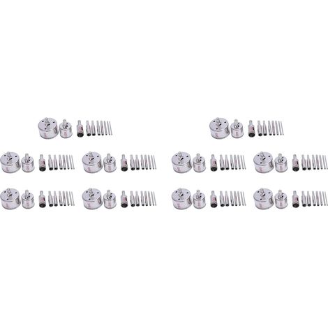100Pcs Diamant Trou Scie 3-50Mm Foret Scie Set Tuile CéRamique CéRamique Coupe-Verre (1/5)