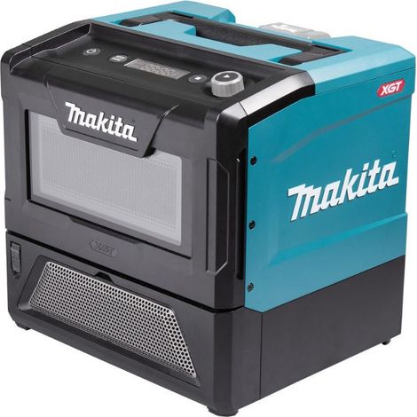 Makita – Four micro-ondes 500W XGT 40V – Compact et portable – Résistant à la poussière et à l'eau – Idéal pour chantiers et ateliers