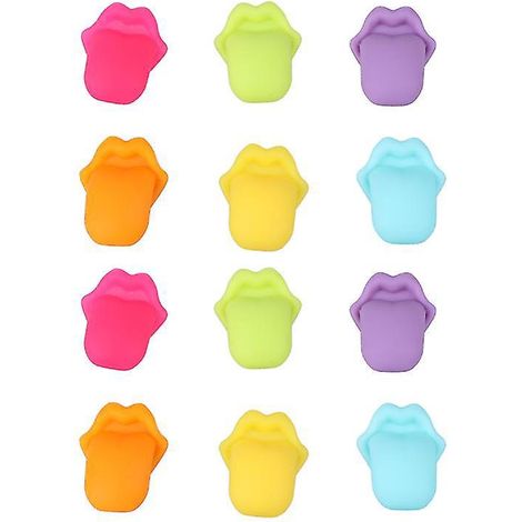 12 marqueurs de boisson en silicone (1/3)
