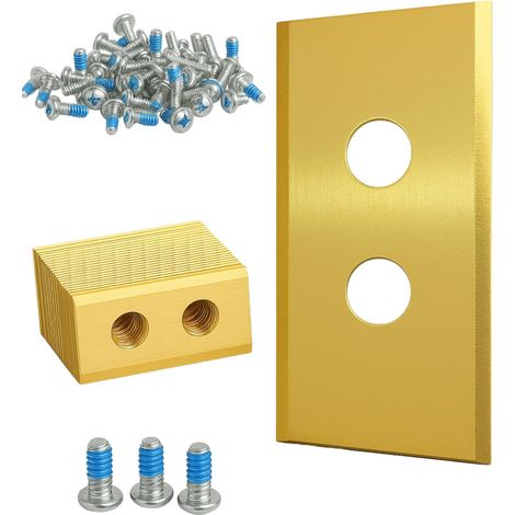 Lot de 30 Lame de rechange, Acier inoxydable 3,6cm, Vis incluses, Pour robot tondeuse Kress (1/5)