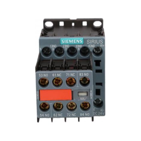 Contactor auxiliar 6NO 2CO 24V CC bobina S00 contactos de montaje permanente terminales de tornillo sirius 3RH2262-1BB40