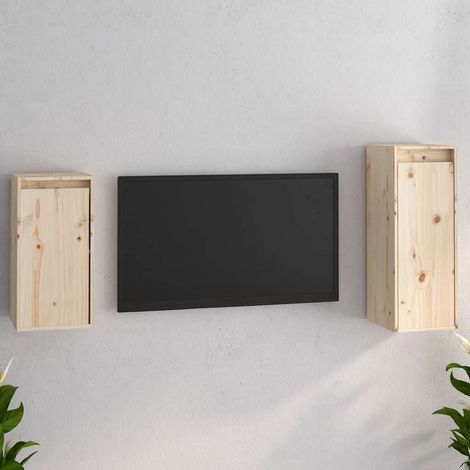 Meubles TV 2 pcs Bois massif de pin (1/5)