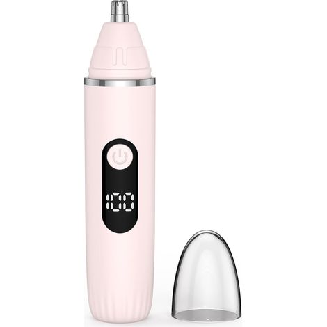 Tondeuse 2-en-1 pour poils du nez, tondeuse indolore pour sourcils et poils du visage destinée aux femmes,oreilles,barbe,Rechargeable, Portable