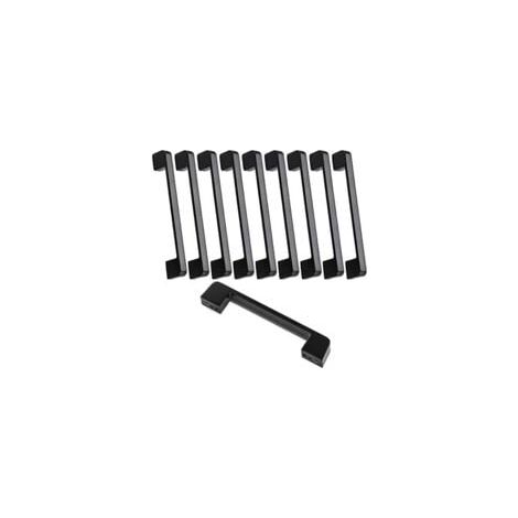 10 tiradores para muebles con distancia entre ejes de 160 mm, color negro, para puerta de cocina, barra de muebles, color negro, 160 mm (1/5)