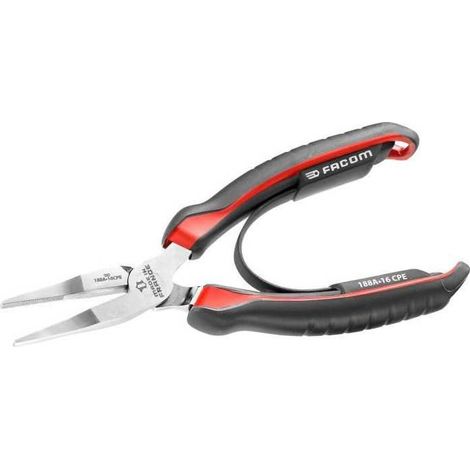 FACOM flat nose pliers - 188A.16CPEPB - 46mm fine nose - Black (1/3)