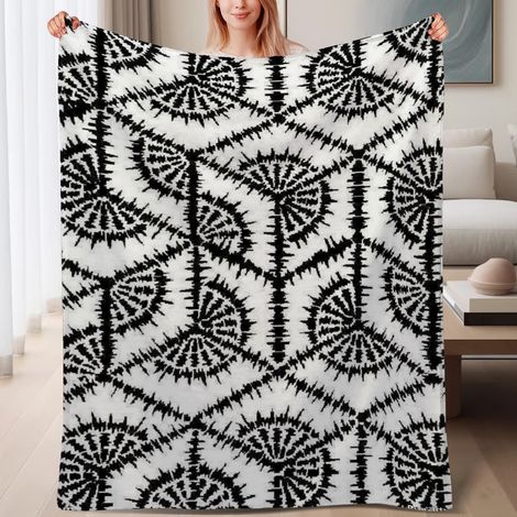 Couverture de lit en polaire, couverture légère et cosy en microfibre chaude pour le printemps, décoration de chambre, cadeau pour femmes et hommes, 6080 pouces (1/4)